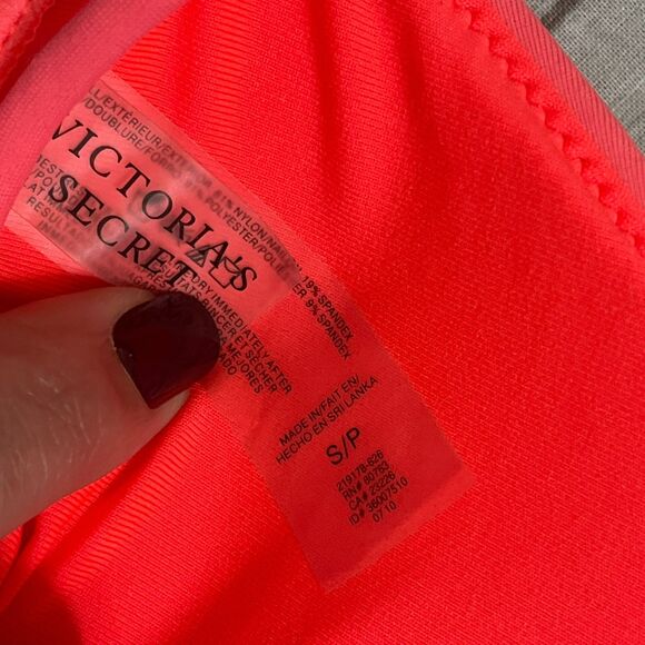 Victoria’s Secret Womens Pink Triangle Slide Bikini Swim Suit Set Size Small S - Picture 4 of 8